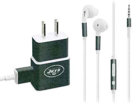 NFL New York Jets Distressed Phone Charger Skin